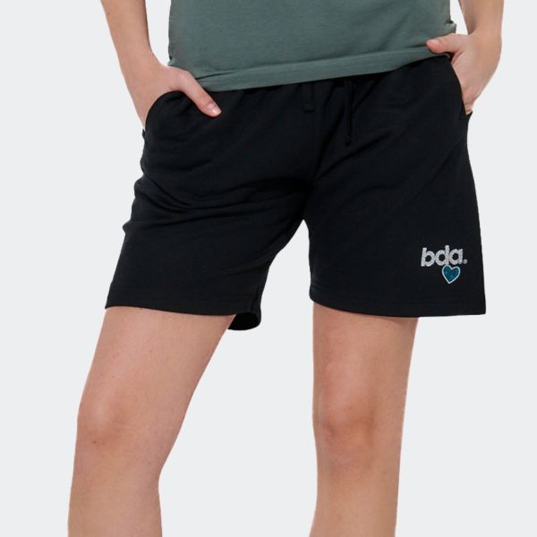 Body Action Essential French Terry Women's Shorts 031615-01-Black