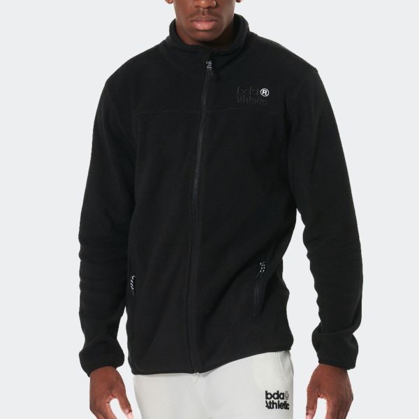 Body Action Full-Zip Polar Fleece Men's Jacket 073524-01-Black