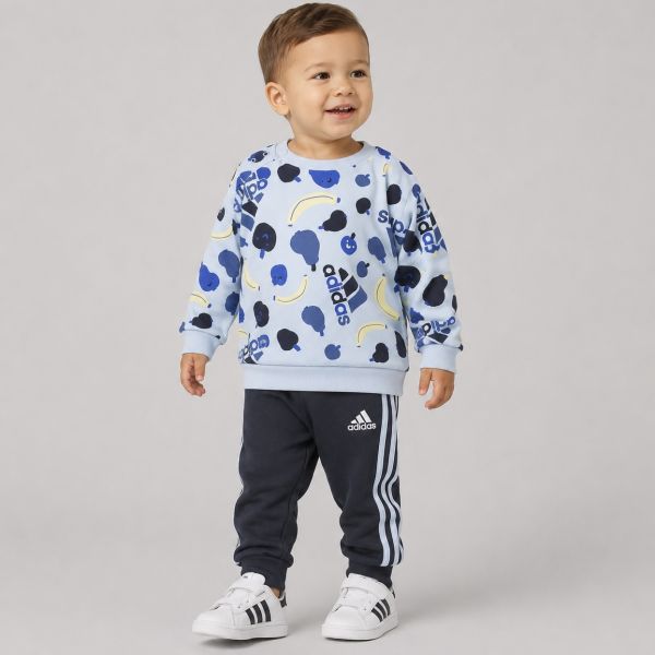 adidas Essentials Allover Print Kids Jogger Set IW1002