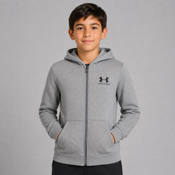 Under Armour Cotton Fleece Full Zip Boy's Jacket 1343677-035