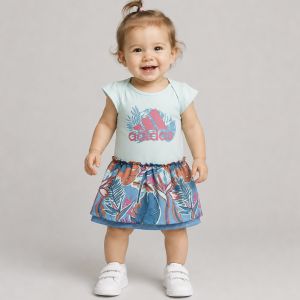 adidas Flower Print Toddlers' Dress